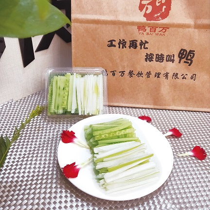 新鮮蔥絲瓜條